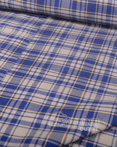Yorkshire National Tartan Fabric by the Yard | 16 oz Medium Weight
