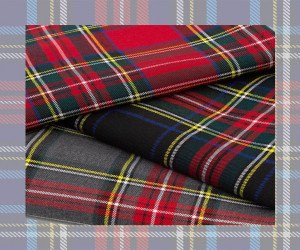 TARTAN FABRIC PER YARD