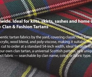 TARTAN FABRIC PER YARD
