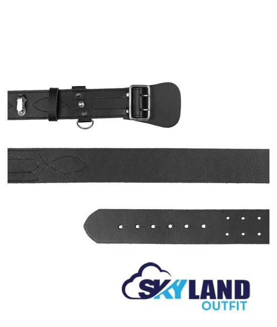 Sam Browne Black Belt with Crossover Shoulder Strap - British Military Belts Sam Browne Black Belt with Crossover Shoulder Strap - British Military Belts