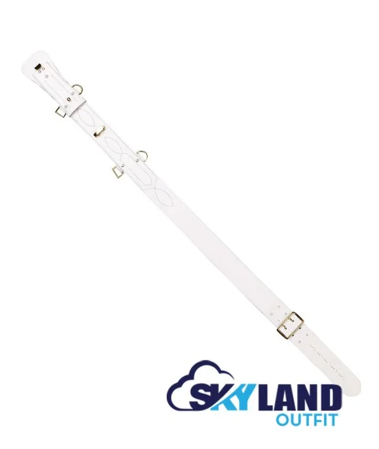 Sam Browne White Belt with Crossover Shoulder Strap - British Military Belts Sam Browne White Belt with Crossover Shoulder Strap - British Military Belts
