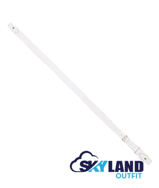 Sam Browne White Belt with Crossover Shoulder Strap - British Military Belts Sam Browne White Belt with Crossover Shoulder Strap - British Military Belts