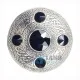 Scottish Fly Plaid Celtic Design Antique Brooch with 5 Black Stones Scottish Fly Plaid Celtic Design Antique Brooch with 5 Black Stones