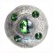 Scottish Fly Plaid Celtic Design Antique Brooch with 5 Green Stones