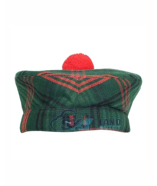 Scottish Ross Hunting Tartan Balmoral Hat Military Highlander Kilt Cap Scottish Ross Hunting Tartan Balmoral Hat Military Highlander Kilt Cap
