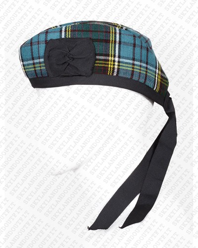 Glengarry Hat Military Bonnet Bagpiper Anderson Tartan Cap Glengarry Hat Military Bonnet Bagpiper Anderson Tartan Cap