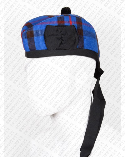 Glengarry Hat Military Bonnet Bagpiper Elliot Modern Tartan Cap Glengarry Hat Military Bonnet Bagpiper Elliot Modern Tartan Cap