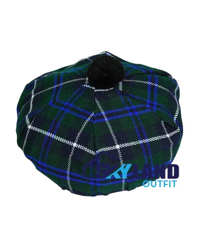 Tam o' Shanter Tammy Hat Flat Bonnet Blue Douglas Tartan Tam o' Shanter Tammy Hat Flat Bonnet Blue Douglas Tartan