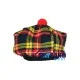 Tam o' Shanter Tammy Hat Flat Bonnet Buchanan Tartan