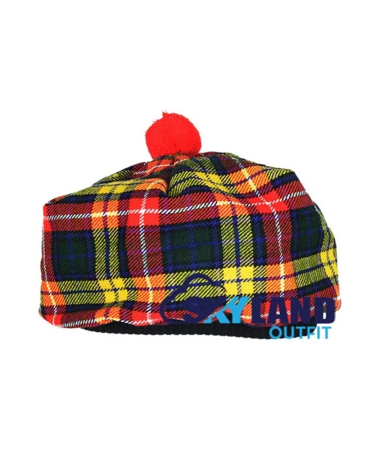 Tam o' Shanter Tammy Hat Flat Bonnet Buchanan Tartan