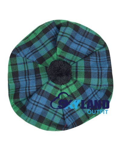 Tam o' Shanter Tammy Hat Flat Bonnet in Campbell Ancient Tartan