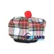 Tam o' Shanter Tammy Hat Flat Bonnet in Dress Stewart Tartan Tam o' Shanter Tammy Hat Flat Bonnet in Dress Stewart Tartan