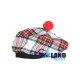 Tam o' Shanter Tammy Hat Flat Bonnet in Dress Stewart Tartan Tam o' Shanter Tammy Hat Flat Bonnet in Dress Stewart Tartan