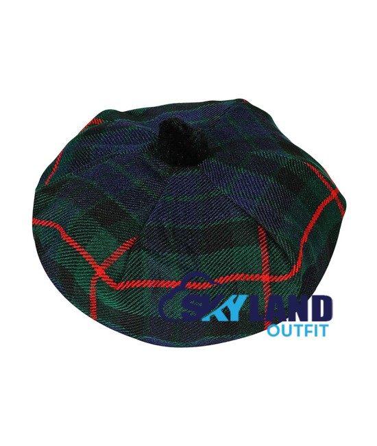 Tam o' Shatner Tammy Hat Flat Bonnet in Gunn Tartan