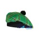 Tam o' Shanter Tammy Hat Flat Bonnet in Irish Tartan