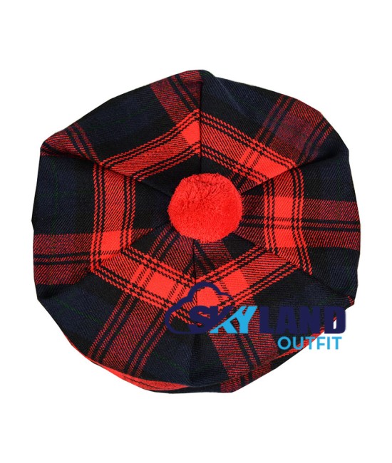 Tam o' Shanter Tammy Hat Flat Bonnet in MacLauchlan Tartan 