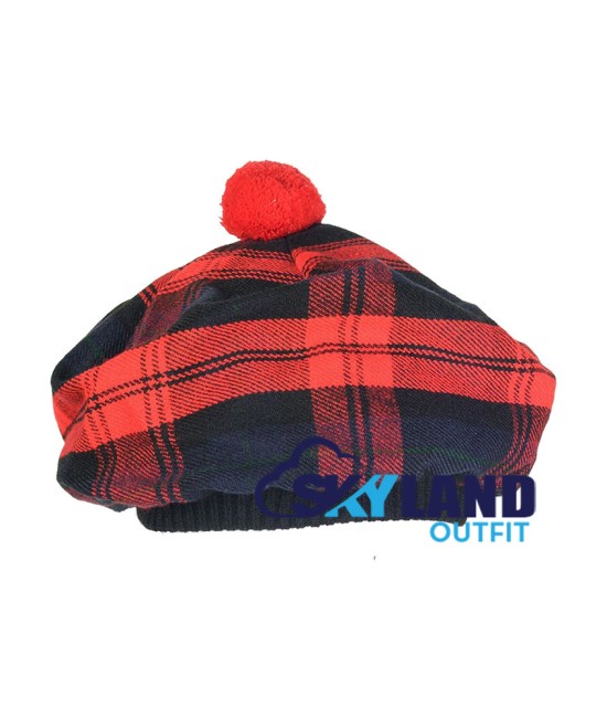 Tam o' Shatner Tammy Hat Flat Bonnet in MacLauchlan Tartan