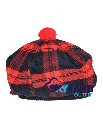 Tam o' Shanter Tammy Hat Flat Bonnet in MacLauchlan Tartan Tam o' Shanter Tammy Hat Flat Bonnet in MacLauchlan Tartan