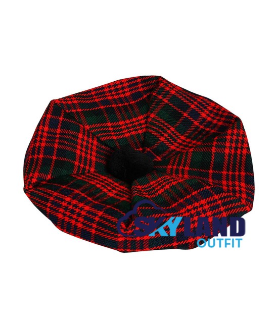 Tam o' Shanter Tammy Hat Flat Bonnet in McDonald Tartan