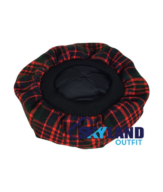 Tam o' Shanter Tammy Hat Flat Bonnet in McDonald Tartan