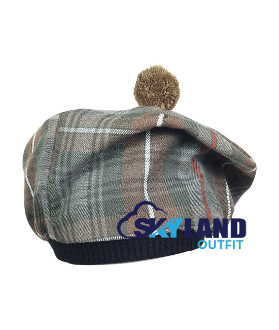 Tam o' Shanter Tammy Hat Flat Bonnet in McKenzie Weathered Tartan