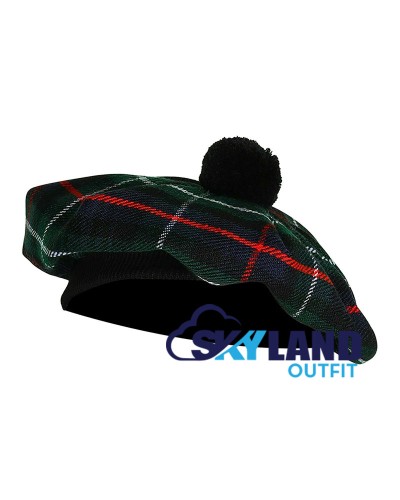 Tam o' Shanter Tammy Hat Flat Bonnet in Mackenzie Tartan Tam o' Shanter Tammy Hat Flat Bonnet in Mackenzie Tartan