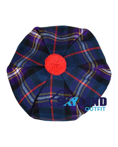 Tam o' Shanter Tammy Hat Flat Bonnet in Masonic Tartan Tam o' Shanter Tammy Hat Flat Bonnet in Masonic Tartan