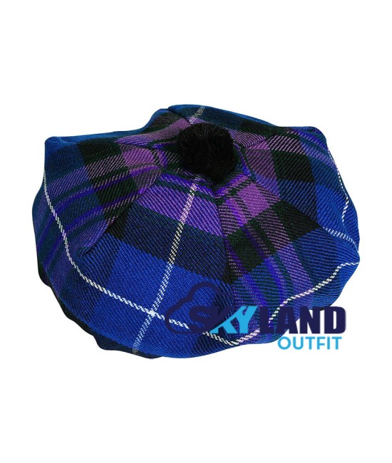 Tam o' Shatner Tammy Hat Flat Bonnet in Pride of Scotland Tartan
