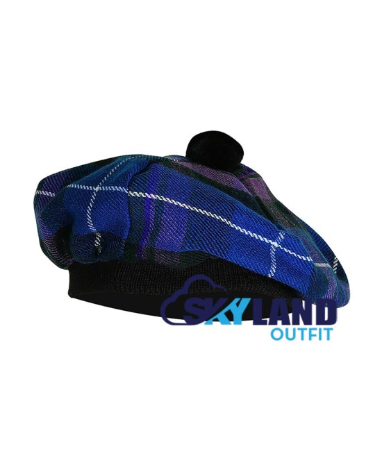 Tam o' Shatner Tammy Hat Flat Bonnet in Pride of Scotland Tartan