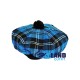 Tam o' Shanter Tammy Hat Flat Bonnet in Ramsey Blue Hunting Tartan