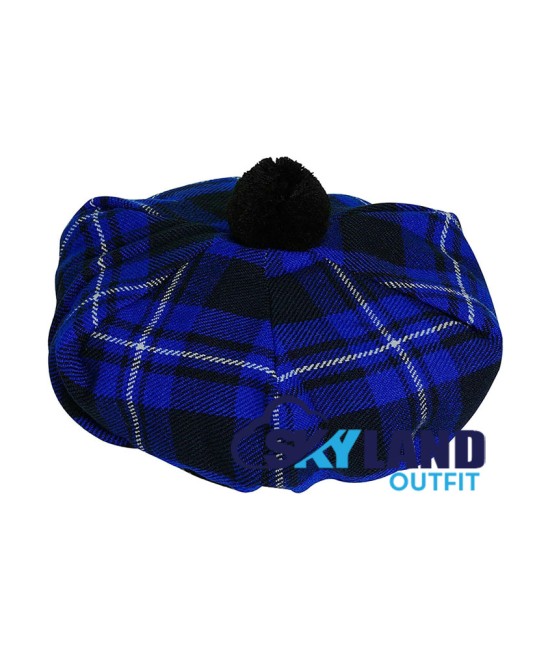 Tam o' Shatner Tammy Hat Flat Bonnet in Ramsey Blue Tartan