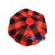 Tam o' Shatner Tammy Hat Flat Bonnet in Red, Black Rob Roy Tartan
