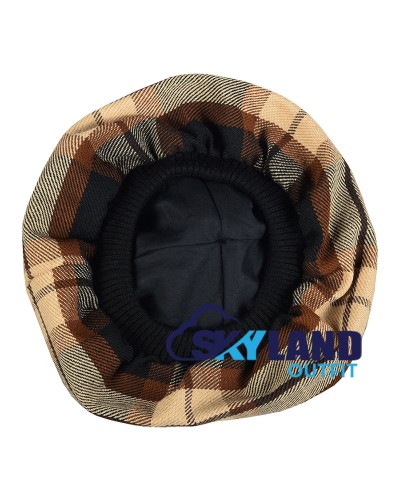 Tam o' Shanter Tammy Hat Flat Bonnet in Rose Ancient Tartan Tam o' Shanter Tammy Hat Flat Bonnet in Rose Ancient Tartan