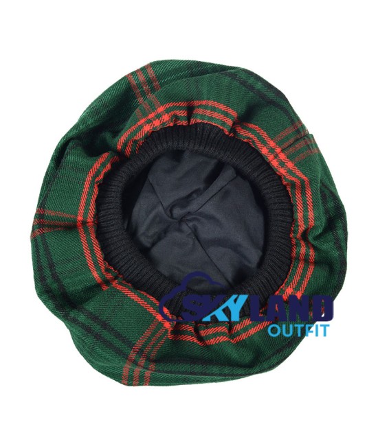 Tam o' Shatner Tammy Hat Flat Bonnet in Ross Hunting Modern Tartan