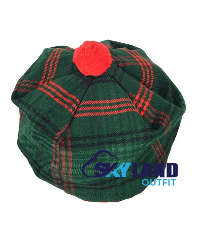 Tam o' Shanter Tammy Hat Flat Bonnet in Ross Hunting Modern Tartan Tam o' Shanter Tammy Hat Flat Bonnet in Ross Hunting Modern Tartan