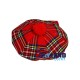 Tam o' Shatner Tammy Hat Flat Bonnet in Royal Stewart Tartan