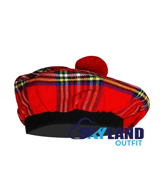 Tam o' Shanter Tammy Hat Flat Bonnet in Royal Stewart Tartan