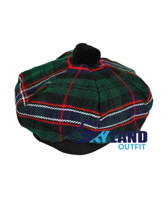 Tam o' Shanter Tammy Hat Flat Bonnet in Scottish National Tartan