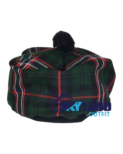 Tam o' Shanter Tammy Hat Flat Bonnet in Scottish National Tartan Tam o' Shanter Tammy Hat Flat Bonnet in Scottish National Tartan