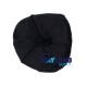 Tam o' Shanter Tammy Hat Flat Bonnet in Solid Black Tartan