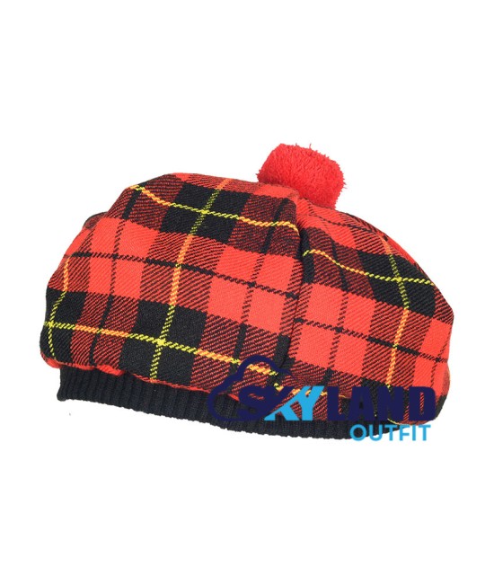 Tam o' Shatner Tammy Hat Flat Bonnet in Wallace Tartan