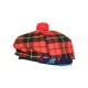 Tam o' Shanter Tammy Hat Flat Bonnet in Wallace Tartan