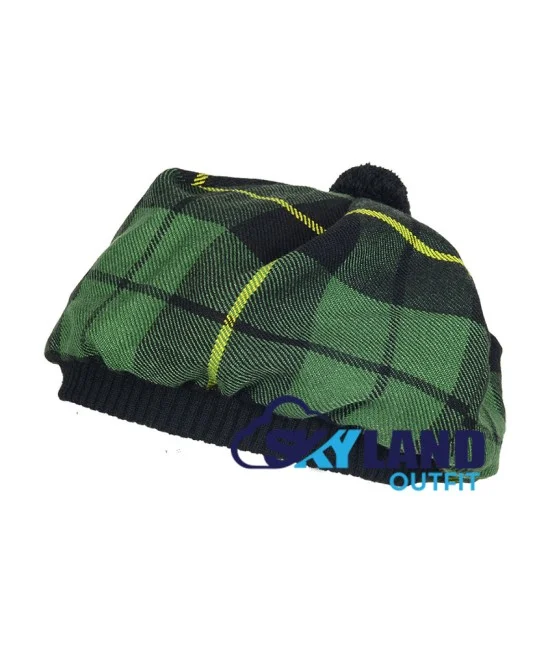 Tam o' Shanter Tammy Hat Flat Bonnet in Wallace Hunting Tartan Tam o' Shanter Tammy Hat Flat Bonnet in Wallace Hunting Tartan