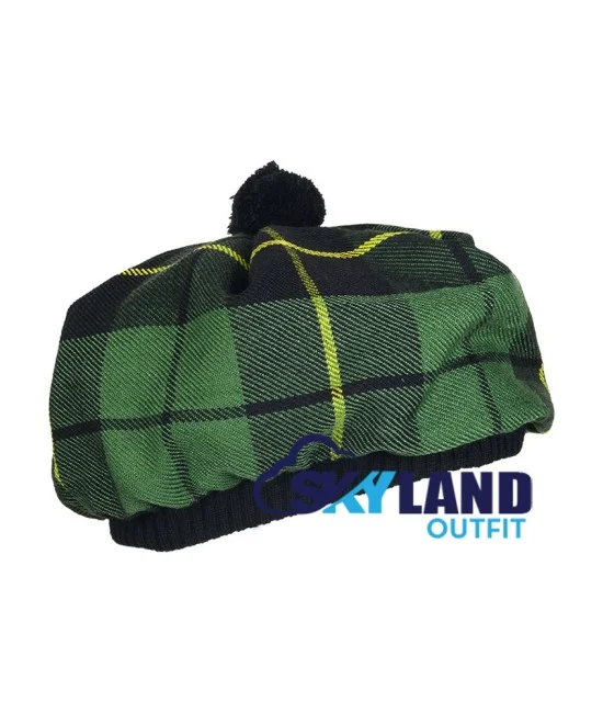 Tam o' Shanter Tammy Hat Flat Bonnet in Wallace Hunting Tartan Tam o' Shanter Tammy Hat Flat Bonnet in Wallace Hunting Tartan