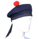 Navy Blue Wool Balmoral Bonnet | Scottish Military Hat Navy Blue Wool Balmoral Bonnet | Scottish Military Hat