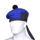 Royal Blue Wool Balmoral Bonnet | Scottish Military Hat Royal Blue Wool Balmoral Bonnet | Scottish Military Hat