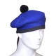 Royal Blue Wool Balmoral Bonnet | Scottish Military Hat Royal Blue Wool Balmoral Bonnet | Scottish Military Hat