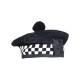 Balmoral Diced Bonnet Hat – Scottish Black & White Diced Cap