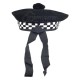 Balmoral Diced Bonnet Hat – Scottish Black & White Diced Cap