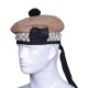 Balmoral Diced Bonnet Khaki Wool Hat – Khaki White Diced Cap